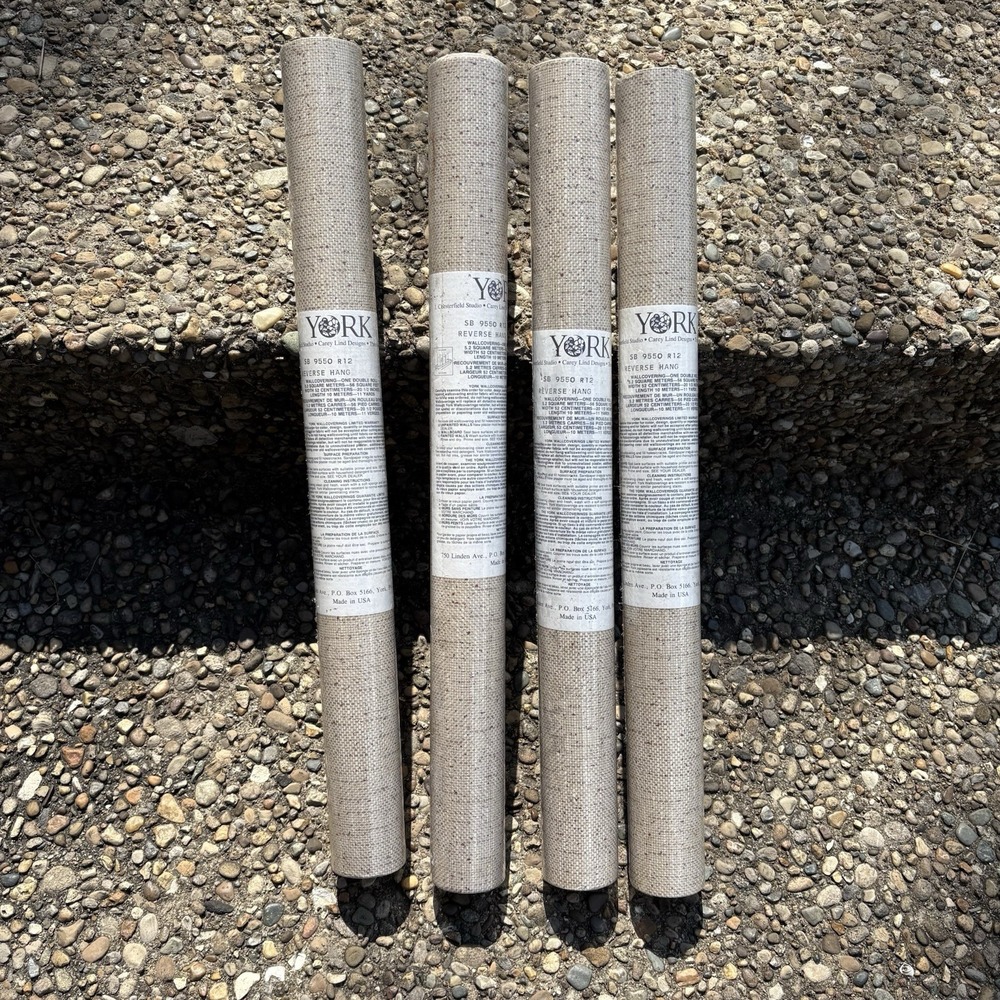 York Wallcoverings Pre Pasted Wallpaper 4- 56 Square Feet Rolls SB 9550 R12